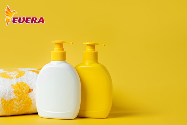 Dịch vụ cung cấp chai nhựa PET dầu gội màu vàng nhám của Evera
